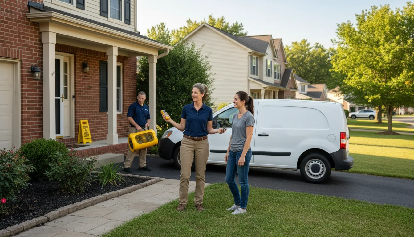 Residential water damage restoration in Taylor, PA